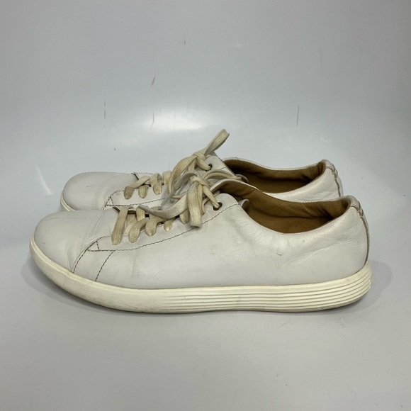 Cole Haan grand crosscourt ll leather sneakers white size 8.5 - Picture 2 of 7